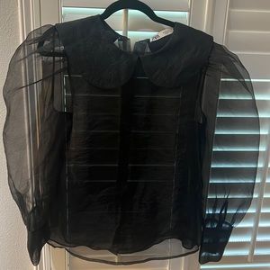 Sheer Black Blouse